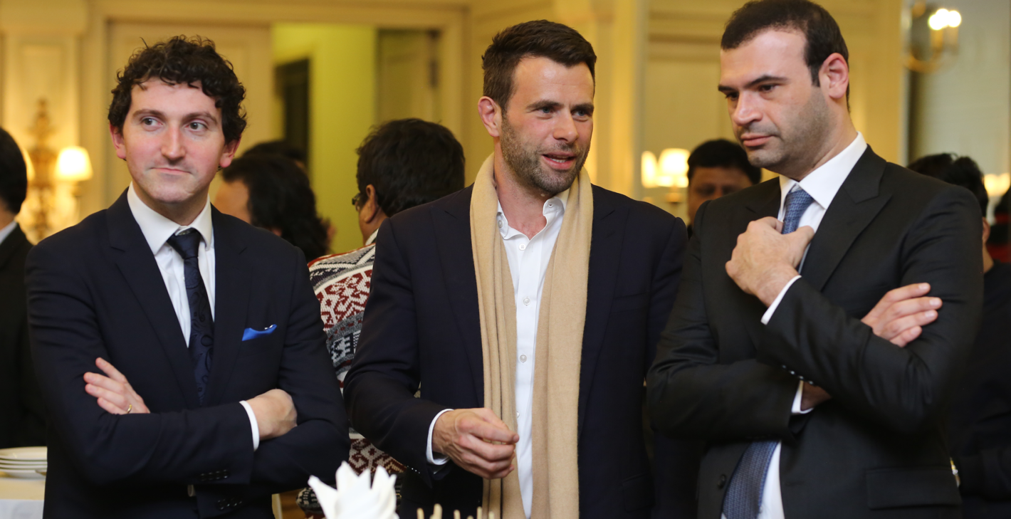 Charles Moore (Grosvenor Gallery), William Alexander (Lawrie Shabibi Art Gallery) and Taimur Hassan